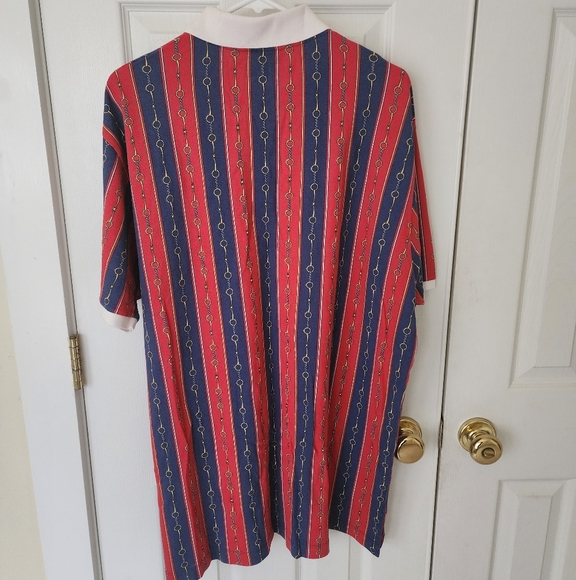 Gucci Horsebit Chain Print Logo Polo Shirt - Picture 4 of 8